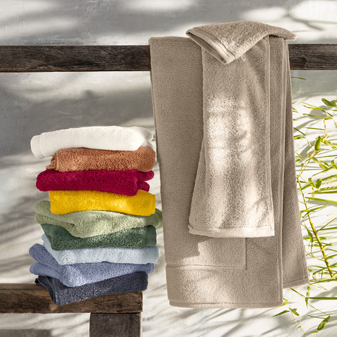 Frottier-Handtuch aus reiner Bio-Baumwolle, tanne