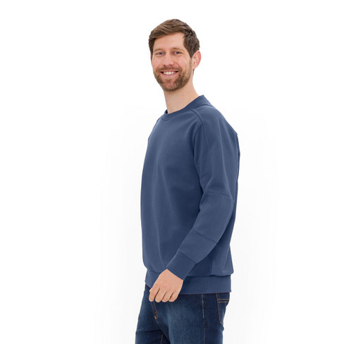 Sweat-Pullover aus reiner Bio-Baumwolle, blaubeere